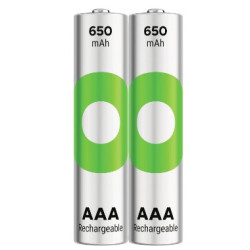 pile ricaricabili gp batteries recyko lr3 aaa nimh 650mah 1.2v 2pz