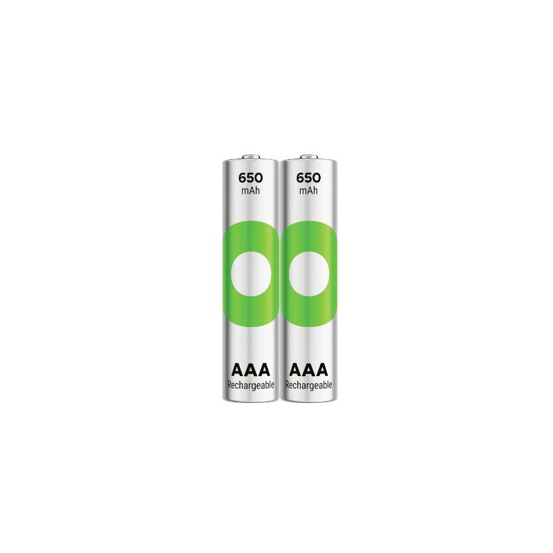 pile ricaricabili gp batteries recyko lr3 aaa nimh 650mah 1.2v 2pz