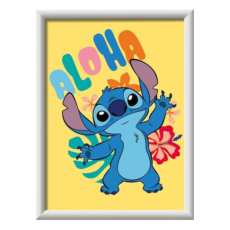 gioco per bambino ravensburger creart disney aloha stitch dipingi
