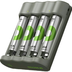 caricabatterie gp recyko con batteria 4xaa/2100mah [gprckchb441u007]
