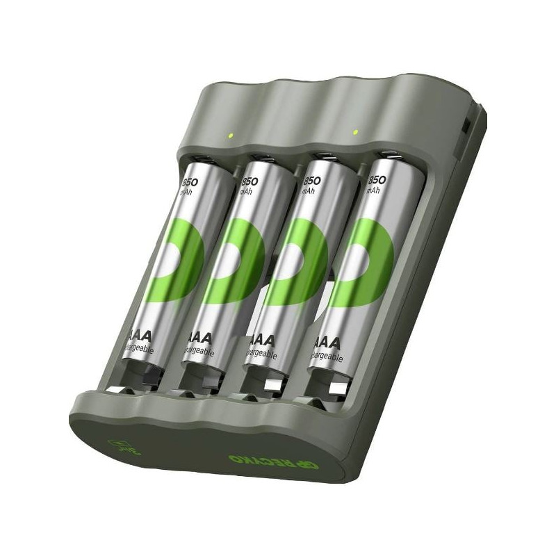 caricabatterie gp recyko con batteria 4xaa/2100mah [gprckchb441u007]