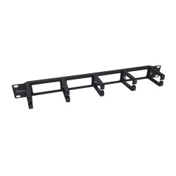 pannello di gestione cavi equip 327315 su rack 19'' 1u nero