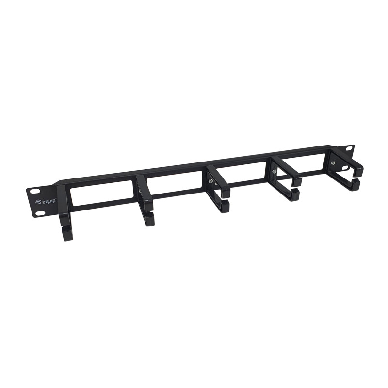 pannello di gestione cavi equip 327315 su rack 19'' 1u nero