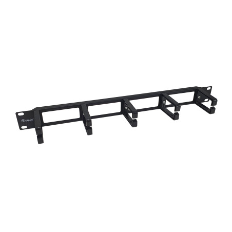 pannello di gestione cavi equip 327315 su rack 19'' 1u nero