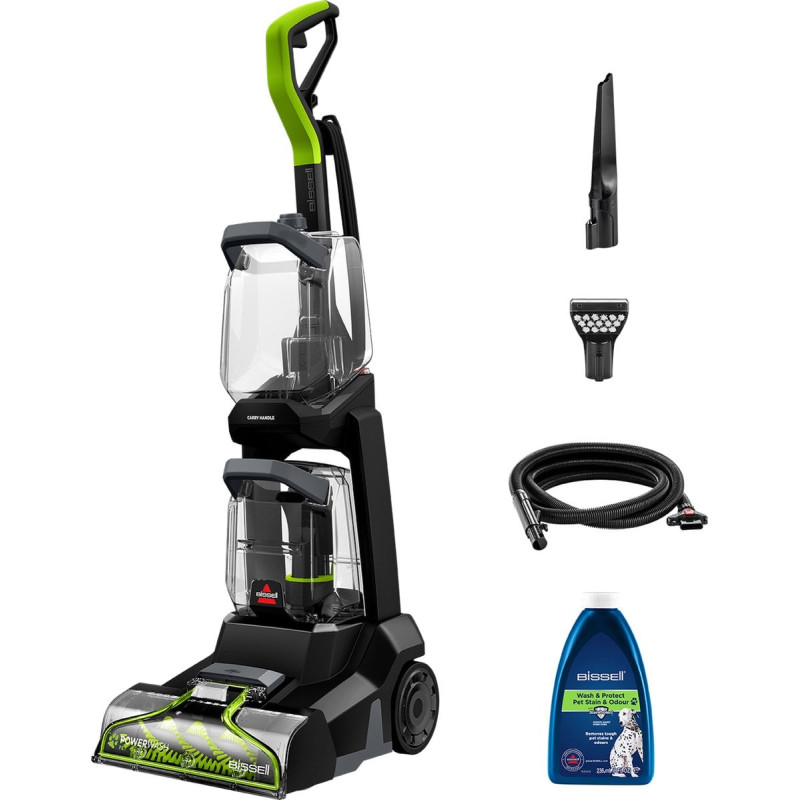 lavatappeti bissel powerwash pet 3878n con filo 600w 3.8l giallo/verde