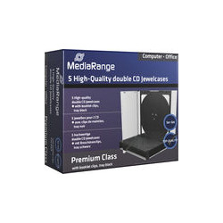Custodia cd mediarange 5 pz. doppia [box31-2]