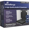 Custodia cd mediarange 5 pz. doppia [box31-2]