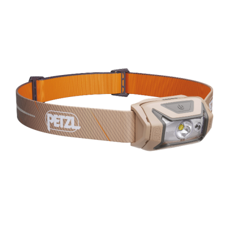 lampada frontale petzl tikka core led 450 lumen marrone [e067ab02]