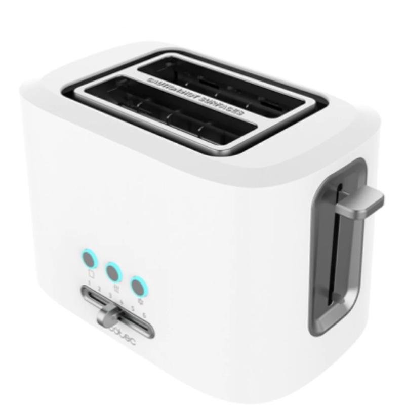 tostapane cecotec toast 9000 doppio con griglia 980w bianco [3188]
