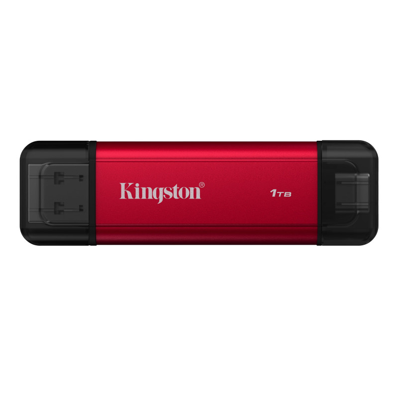 ssd estrerno 1.9tb kingston dual portable rosso/nero