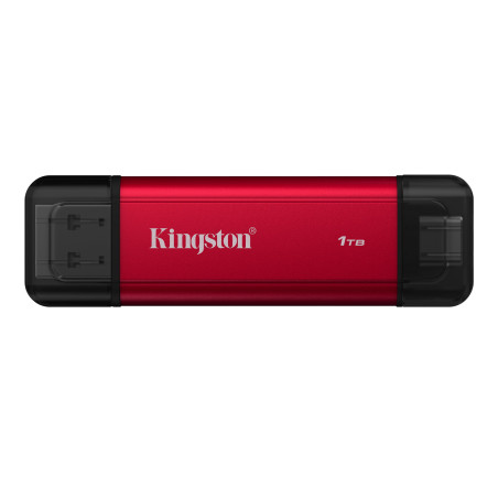 ssd estrerno 1.9tb kingston dual portable rosso/nero