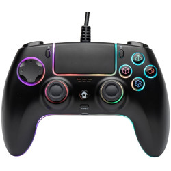 controller qubick neon cop50015 gamepad rgb cablato 3.5mm ps5/pc