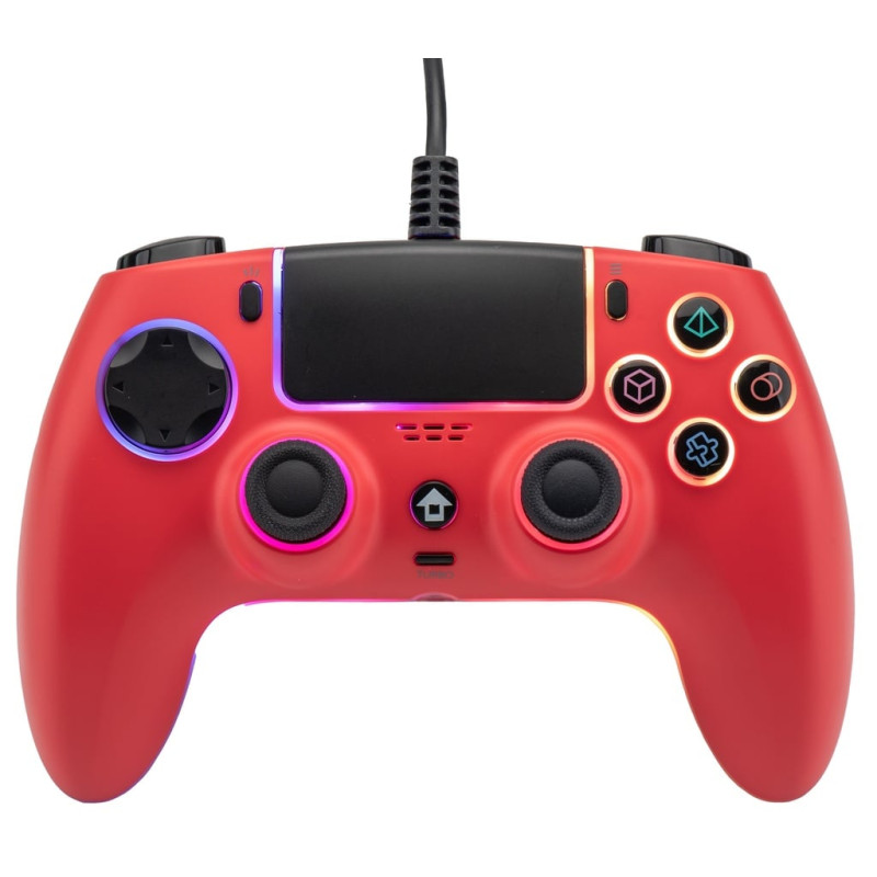 controller qubick neon cop50017 gamepad rgb cablato 3.5mm ps5/pc