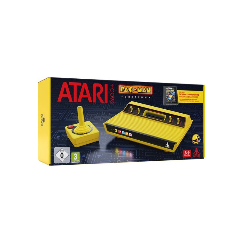 console atari 2600+ pac-man edition gioco retro' giallo