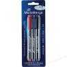 Pennarelli per cd mediarange 3 pz rosso/nero/blu [mr701]