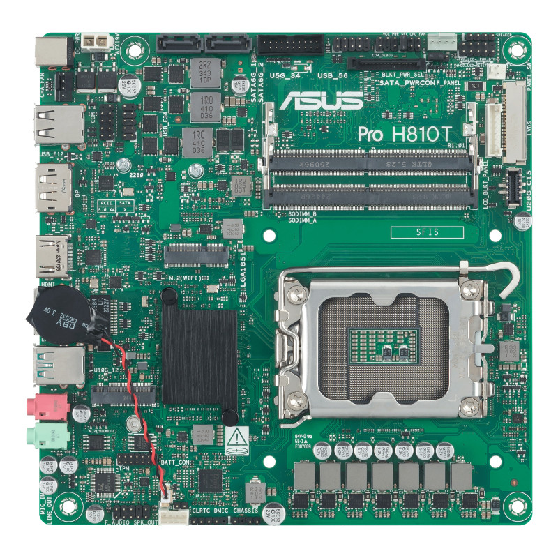 scheda madre intel asua pro h810t-csm lga 1851 socket v1 mini