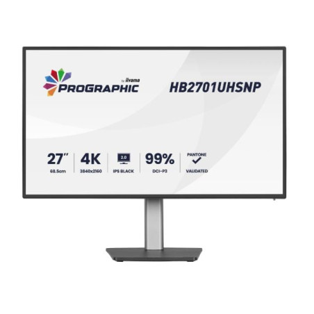 monitor led 27" iiyama hb2701uhsnp-b1 4k ultra hd 3840x2160p/4ms/classe