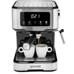 macchina da caffe' espresso gorenje escm15cd 1.5l 1100w argento/nero