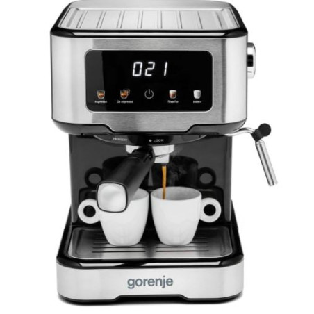 macchina da caffe' espresso gorenje escm15cd 1.5l 1100w argento/nero