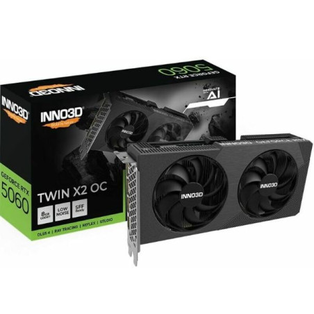 scheda video nvidia inno3d rtx 5060 twin x2 oc 8gb/gddr7/128bit/nero