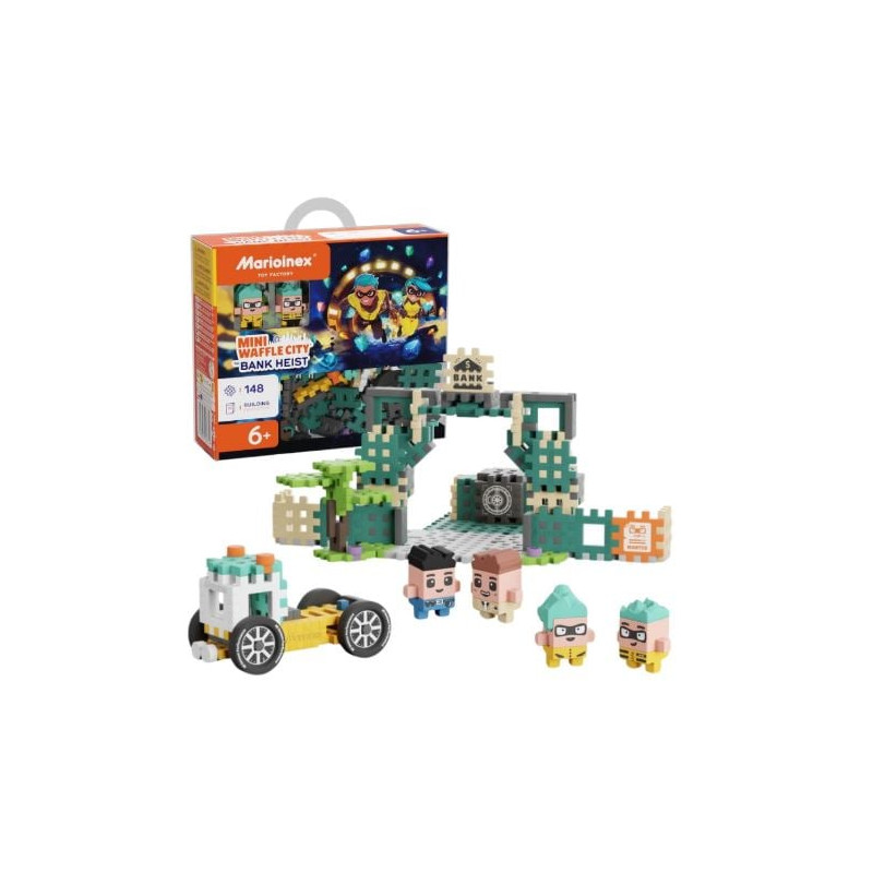 set di costruzioni marioinex klocki mini waffle stazione di servizio
