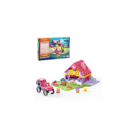 set di costruzioni marioinex mini waffle farmer charming ranch multicolore