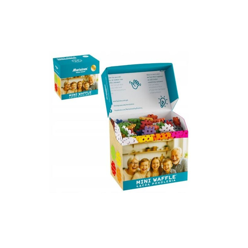 set di costruzioni marioinex mini waffle multicolore 200pz [5903033907634]