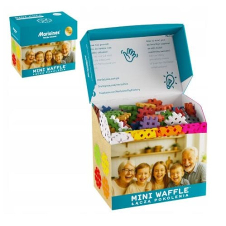 set di costruzioni marioinex mini waffle multicolore 200pz [5903033907634]