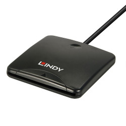 lettore di schede lindy usb 2.0 nero [43407]