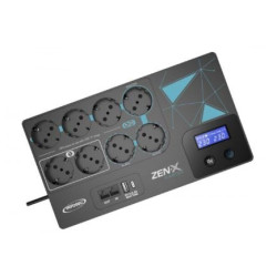 gruppo di continuita' infosec 600va 360w con avr nero [icuzenx600m]