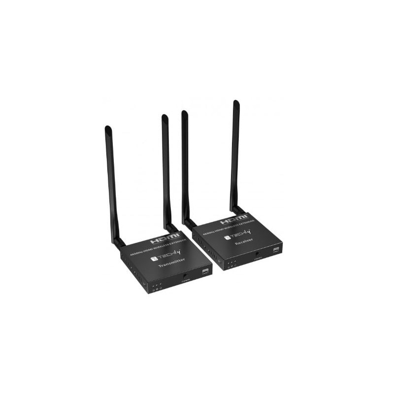 kit extender hdmi techly wireless 5g 4k 60hz fino a 50m nero [idata