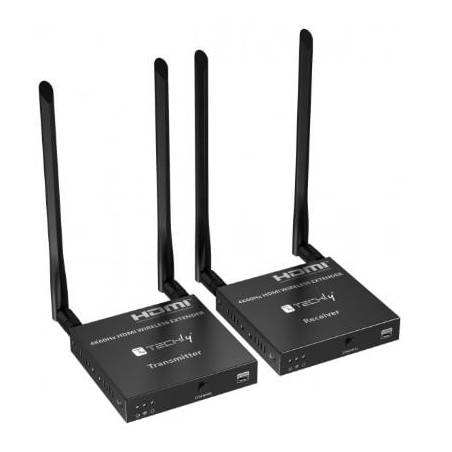 kit extender hdmi techly wireless 5g 4k 60hz fino a 50m nero [idata
