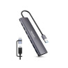 hub hamlet usb 3.0 7porte grigio [xhub-07a3cx]