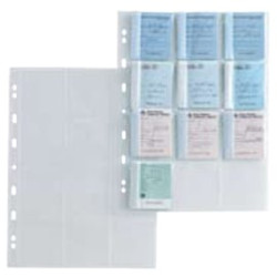 buste trasparenti forate sei rota 10 pz. porta matrici assegni [662504]