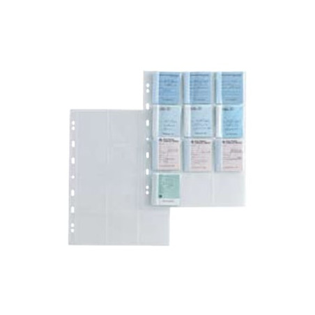 buste trasparenti forate sei rota 10 pz. porta matrici assegni [662504]