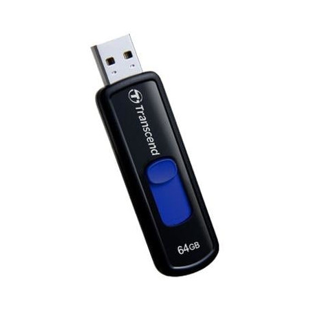 pen drive 64gb transcend jetflash 760 nero e blu [ts64gjf760]