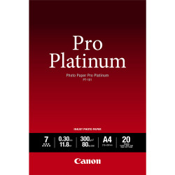 carta fotografica canon pt-101 a2 pro platinum 20fogli bianco