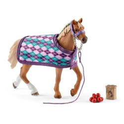 schleich horse club 42360 englisches vollblut mit decke [42360]