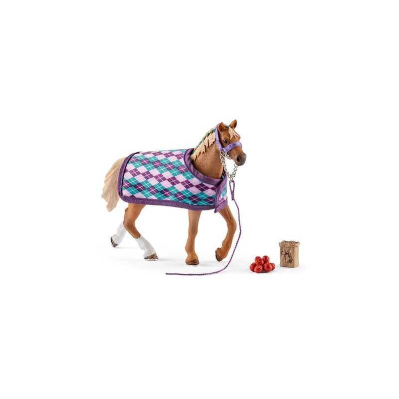 schleich horse club 42360 englisches vollblut mit decke [42360]