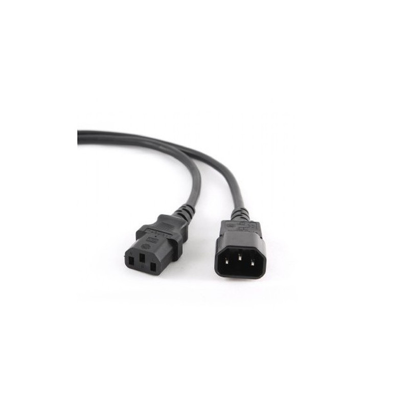 cavo di alimentazione gembird c14 a c14 m/f 1.8m nero [pc-189-vde]
