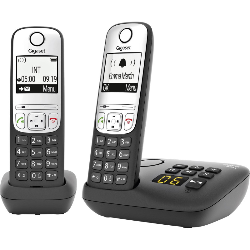 telefono cordless gigaset pro a690 a duo nero [l36852-h2830-b101]