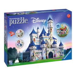 puzzle 3d ravensburger srl - castello disney multicolore 216pz