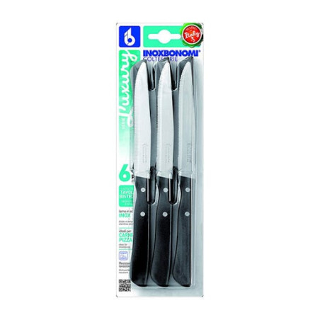 set coltelli pizza coltellerie bonomi acciaio inossidabile 6pz 38006