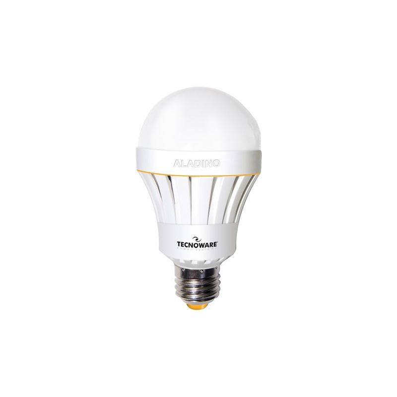 lampadina led tecnoware aladino con batteria 10w 1000lm (70w) [fled17320]