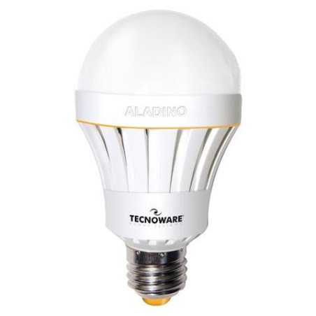 lampadina led tecnoware aladino con batteria 10w 1000lm (70w) [fled17320]