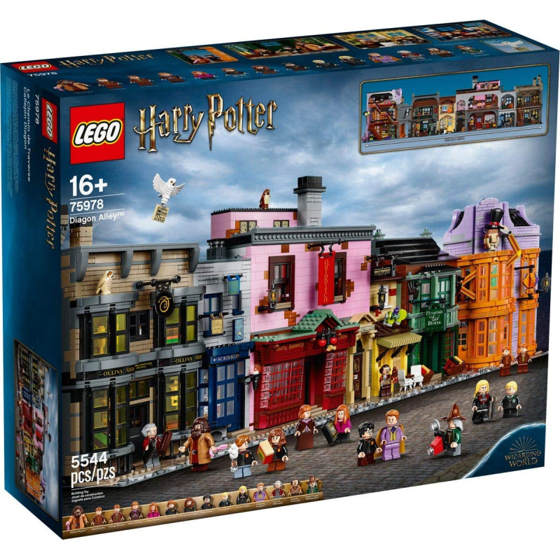 set da costruzione lego harry potter winkelgasse 200g 5544pz [75978]