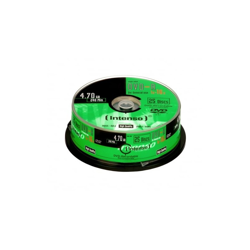 Confezione dvd-r intenso 4,7gb 16x 25pcs [4101154]
