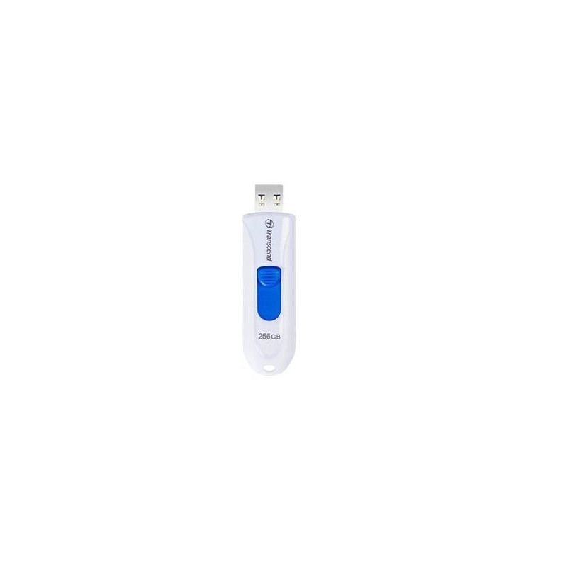 pen drive 256gb transcend jetflash 790 usb 3.1 bianco [ts256gjf790w]
