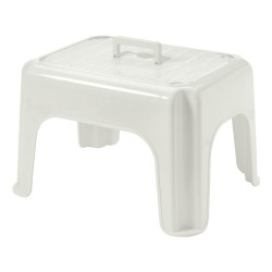 sgabello bagno tontarelli impilabile dumbo stool con manico bianco