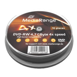 Confezione dvd-rw mediarange spindel 4x 10pcs [mr450]